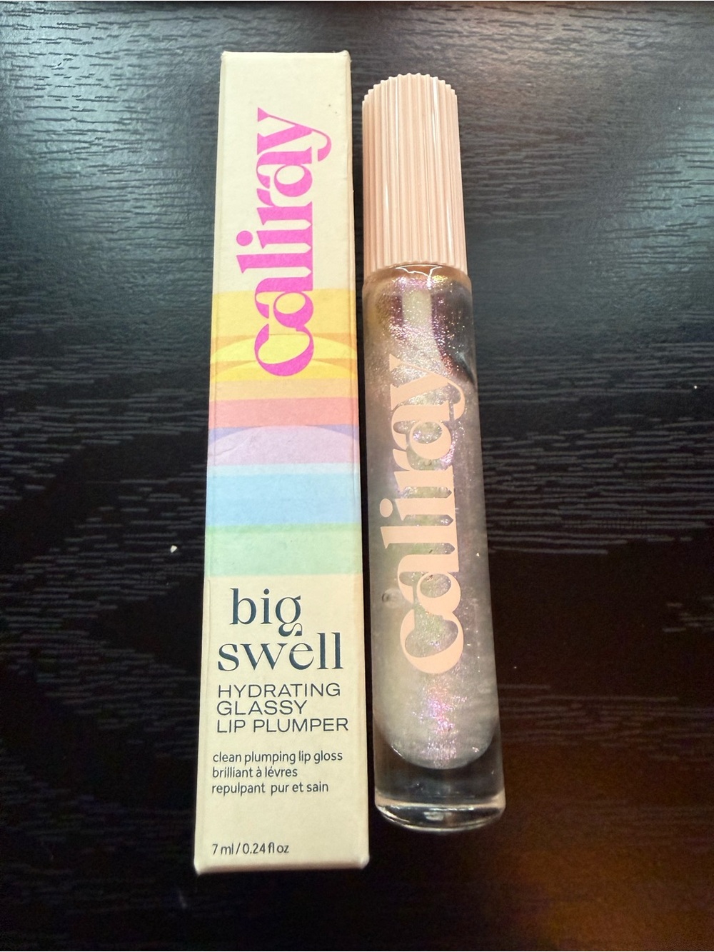 Caliray Big Swell Hydrating Glassy Lip Plumper - Iridescent Pink